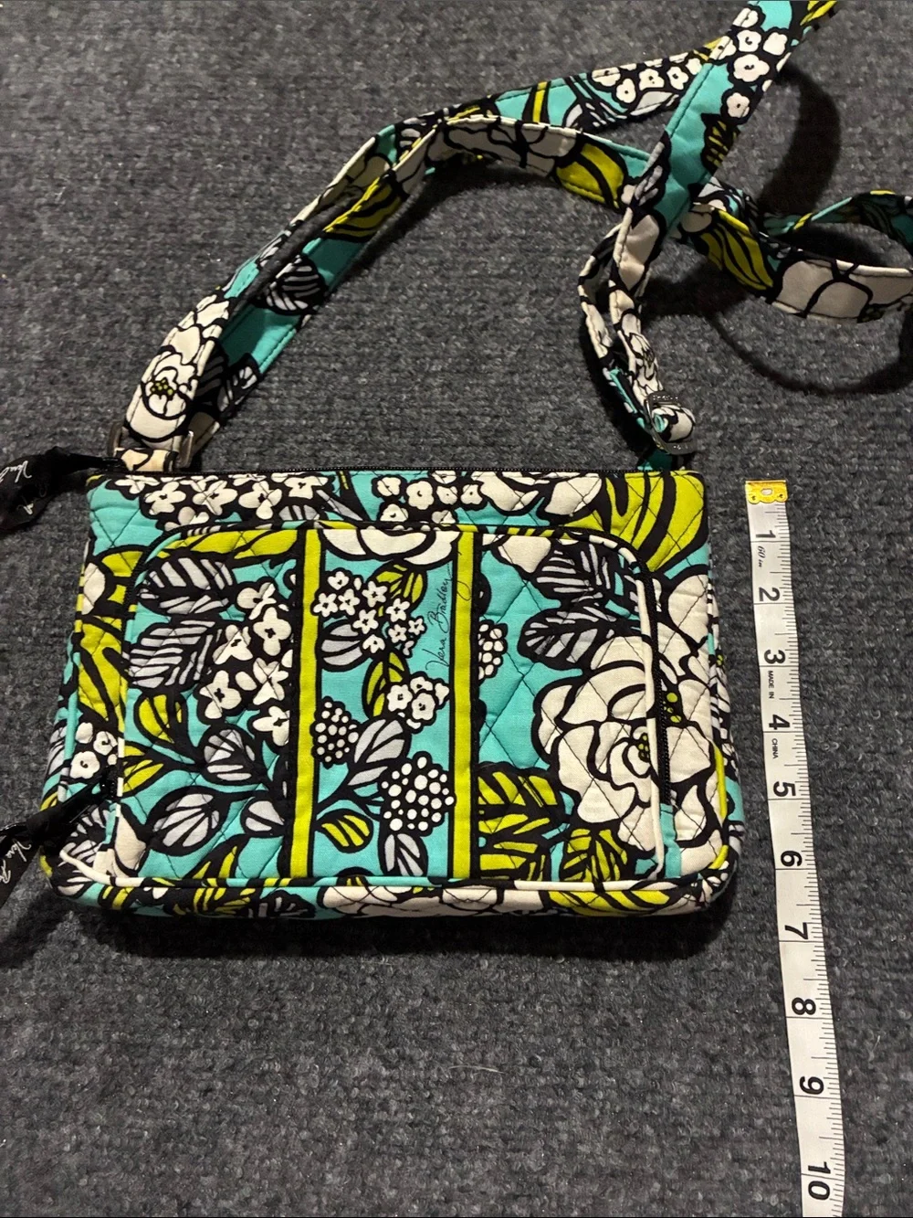 👜 Vera Bradley ISLAND BLOOMS Adjustable Crossbody Bag Shoulder Purse
